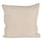 Hello Honey® 18" x 18" Natural Patterned Edge Woven Cotton & Linen Pillow